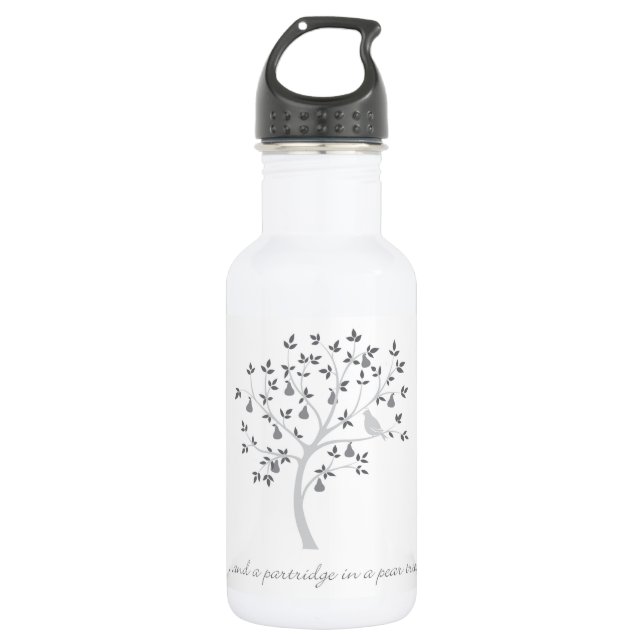 Und ein Rebhuhn in einer Birne Trinkflasche (Vorderseite)