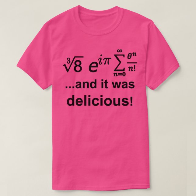 und es war köstliche Mathematik Gleichungen 4 T-Shirt (Design vorne)