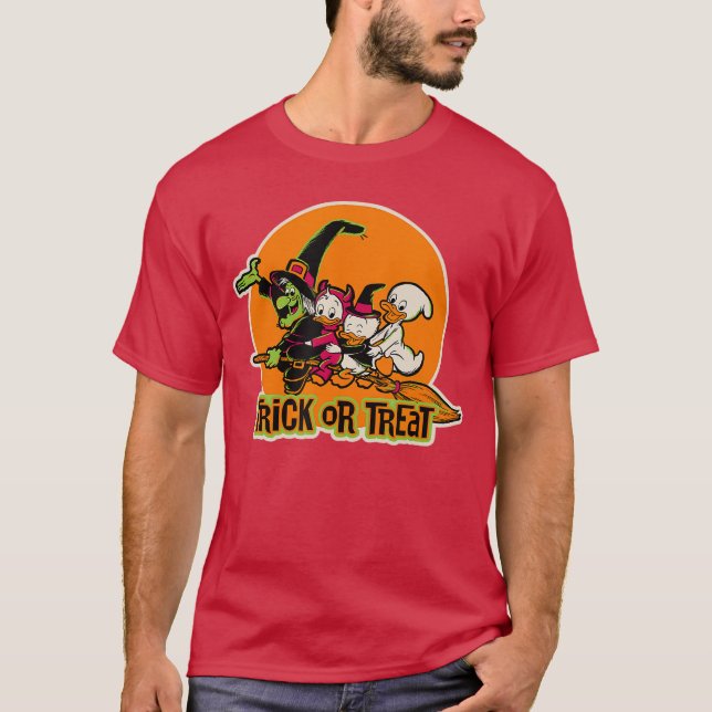 Und Freunde Halloween Trick oder behandeln Hexe T-Shirt (Vorderseite)