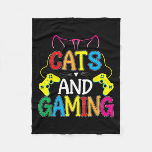 Und Gaming für den Katzenliebhaber Gamer Videospie Fleecedecke