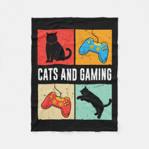 Und Gaming für den Katzenliebhaber Gamer Videospie Fleecedecke
