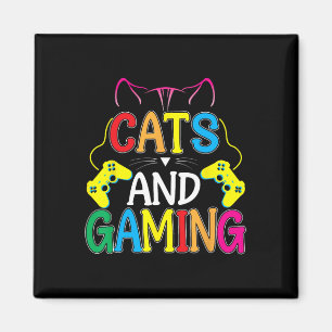 Und Gaming für den Katzenliebhaber Gamer Videospie Magnet