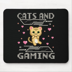 Und Gaming für den Katzenliebhaber Gamer Videospie Mousepad