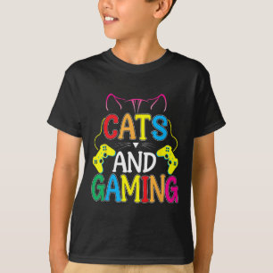 Und Gaming für den Katzenliebhaber Gamer Videospie T-Shirt
