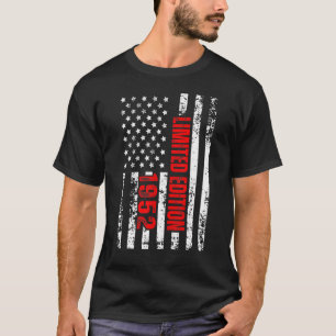 Und Geboren im Jahr 1952 Patriotischer 70. Geburts T-Shirt