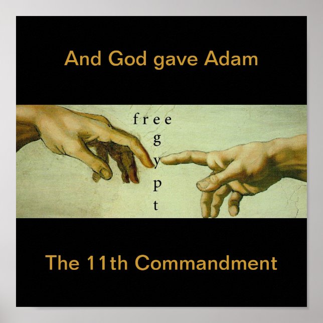 Und Gott gab Adam das 11. Gebot.. Poster (Vorne)