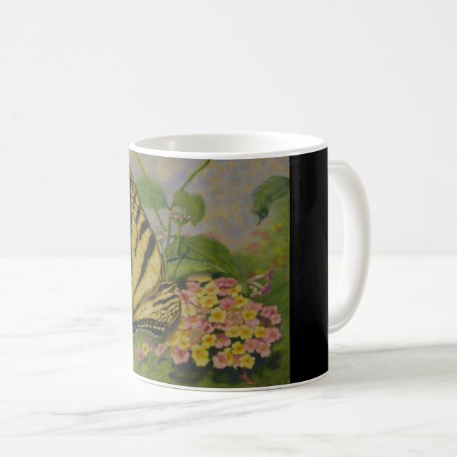 "Und Gott liefert Kaffee-Tasse" Kaffeetasse (VorderseiteRechts)