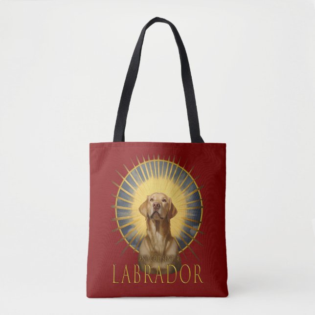 Und Gott schickte Labrador Funny Art Tasche (Vorderseite)