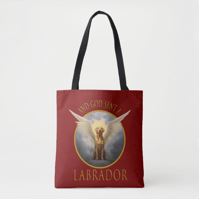Und Gott schickte Labrador Funny Art Tasche (Vorderseite)