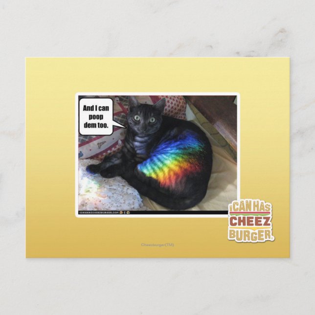 Und ich kann das auch gekackt haben. postkarte (Vorderseite)