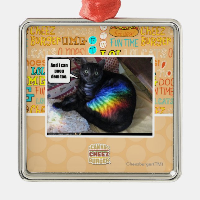 Und ich kann DM auch kacken Ornament Aus Metall (Vorne)