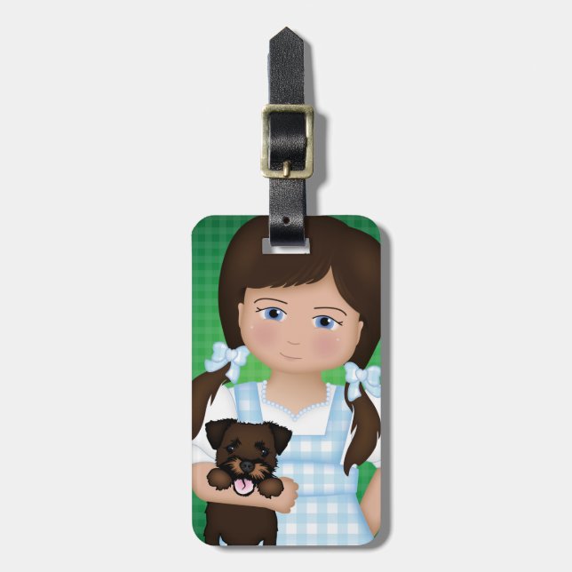 Und Ihr kleiner Hund auch!  Dorothy Gepäckanhänger (Vorderseite vertikal)