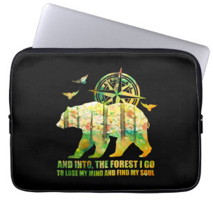 Und in den Wald gehe ich mich verlieren und finde Laptopschutzhülle