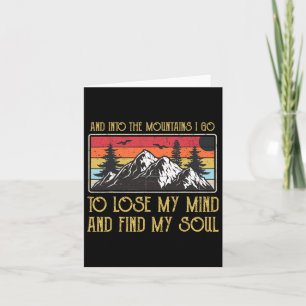 Und in die Berge, werde ich meinen Geist und Fi ve Karte