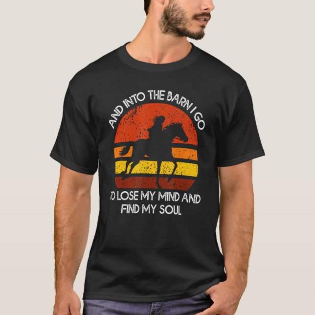 Und in die Scheune gehe ich, um meinen Geist zu ve T-Shirt (Vorderseite)