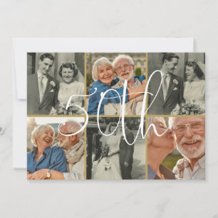Und jetzt 6 Foto 50. Hochzeitstag Einladung