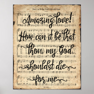 Und kann es geschrieben werden Hymne Print Poster