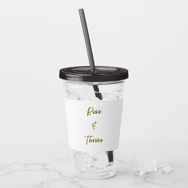 Und kommen steigen Wasser-Flaschen-Trommel Acryltrinkbecher (Vorderseite Ice)