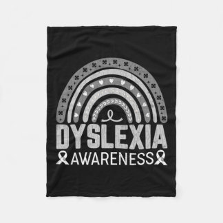 Und lesen Sie lustige Dyslexie Bewusstsein Grafik Fleecedecke