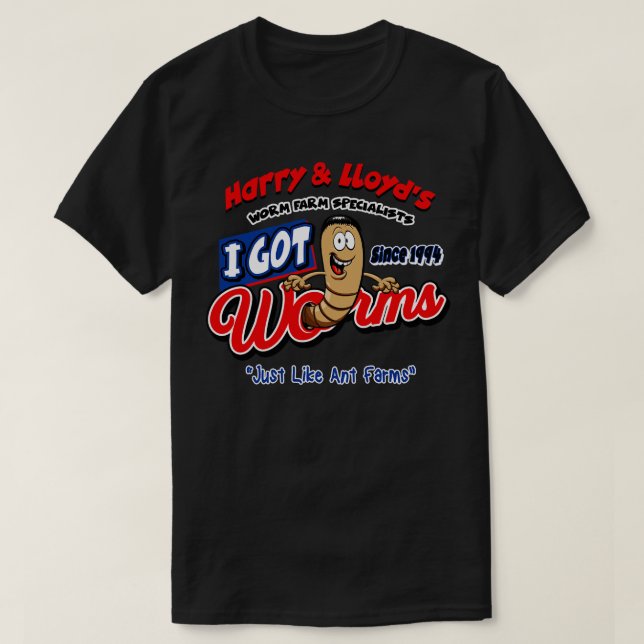 und Lloyds I Got Worms T-Shirt (Design vorne)
