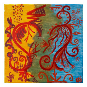 "Und manchmal Mesh" 20x20 Art Poster