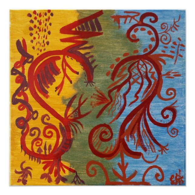 "Und manchmal Mesh" 20x20 Art Poster (Vorderseite)