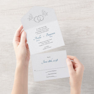 Und mein geliebtes All in einem jüdischen Hochzeit One Einladung
