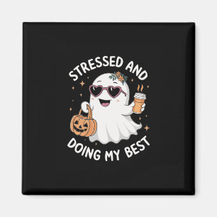 Und mein schönster lustiger Ghost Halloween-Kaffee Magnet