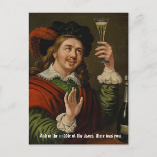 Und mitten im Chaos, da waren Sie Postkarte