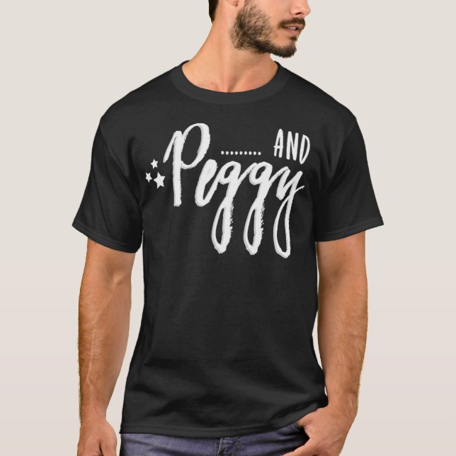 Und Peggy Funny Hamilton US History Stars Platoni T-Shirt (Vorderseite)