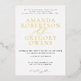 Und Script Eleganity Hochzeitseinladung Folieneinladung