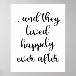 ...und sie lebten glücklich immer nach dem Poster