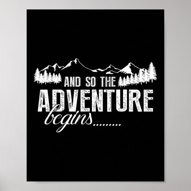 Und so beginnt das Abenteuer Camping Road Trip  Poster (Vorne)