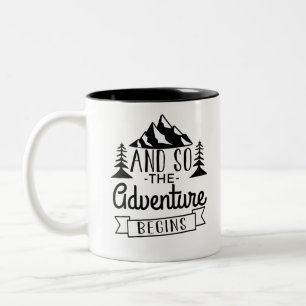 Und so beginnt das Abenteuer Zweifarbige Tasse