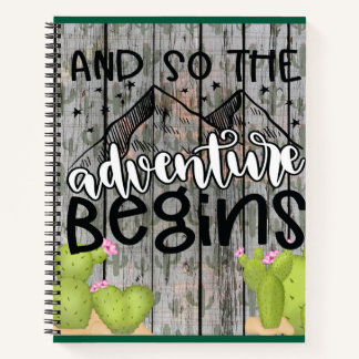 Und so beginnt das Adventure Journal Notizbuch