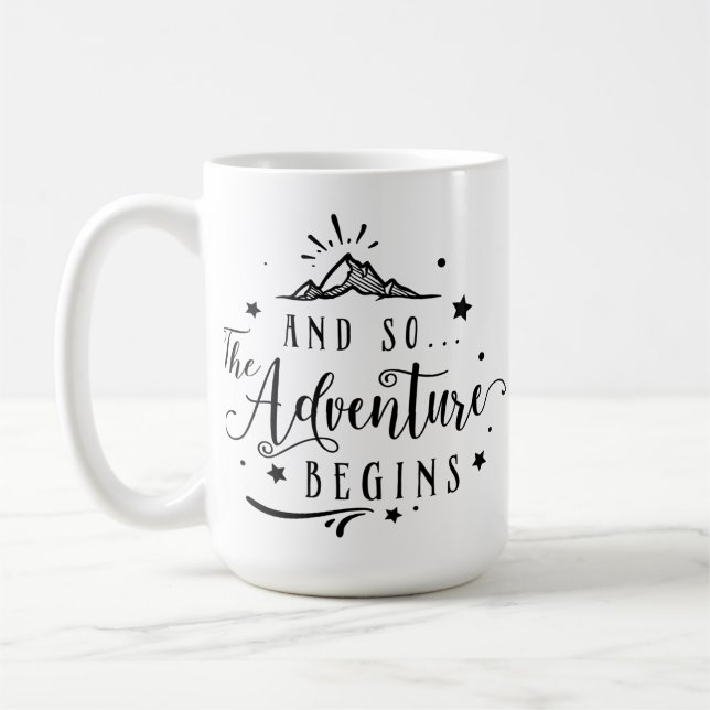 Und so fängt das Abenteuer Retro an Kaffeetasse (Links)