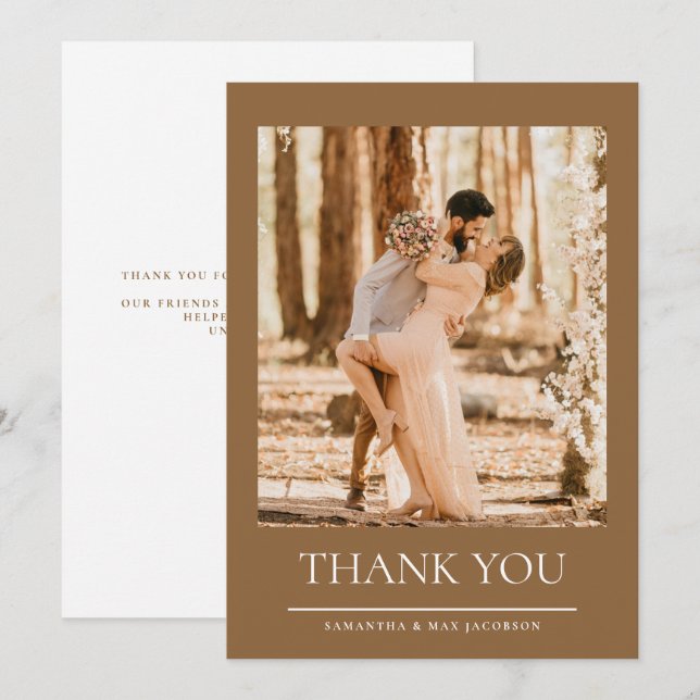 Und so fängt das Foto Hochzeit an Danke (Vorne/Hinten)