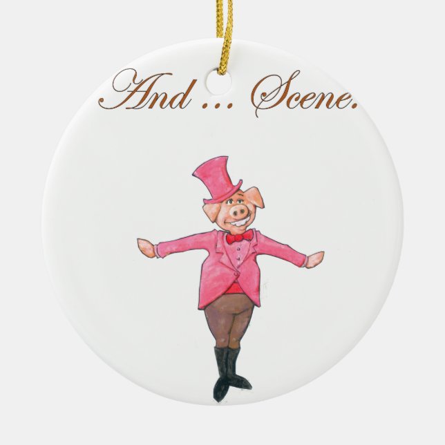 Und… Szene Keramik Ornament (Vorne)