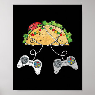 Und Tacos Cinco De Mayo Videospiel Mexican Food Ga Poster