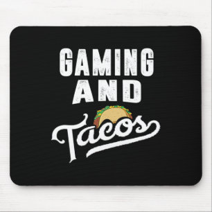 Und Tacos Retro Video Game Player Taco Fan Mousepad