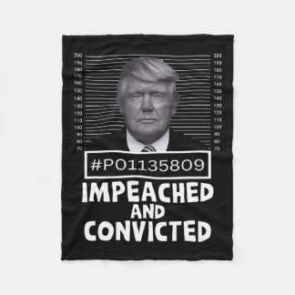 Und verurteilte Felon 45 Funny Anti Trump Mugshot Fleecedecke