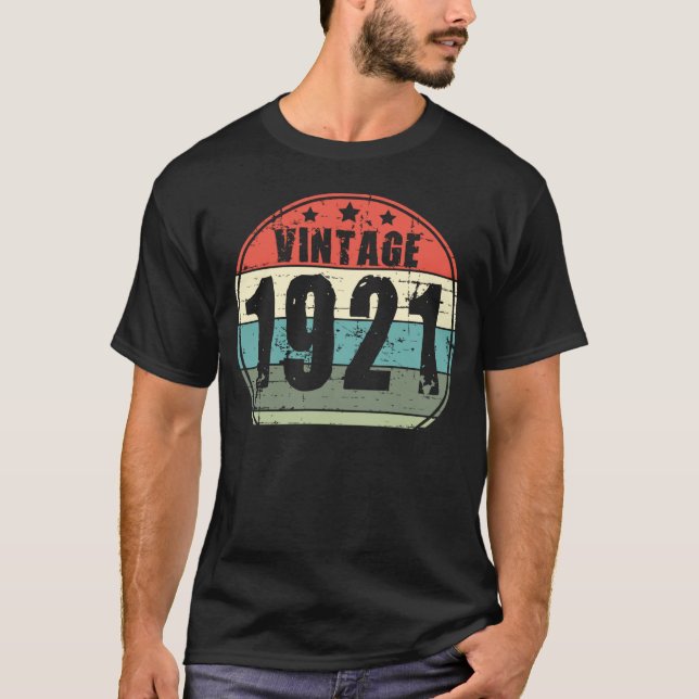 und Vintag 1921 T-Shirt (Vorderseite)