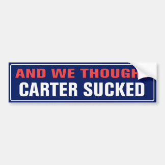 Und wir dachten sind zum Kotzenes Carter Autoaufkleber