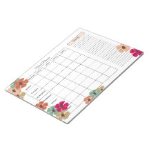 Undated Weekly Meal Planner with Shopping List