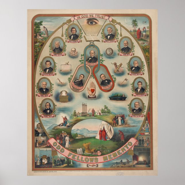 Undd-Fellows Memento [1883] Poster (Vorne)