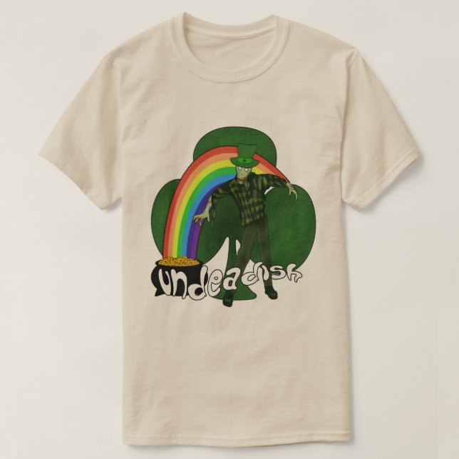 Undeadish Zombie St Patricks Day T-Shirts (Design vorne)