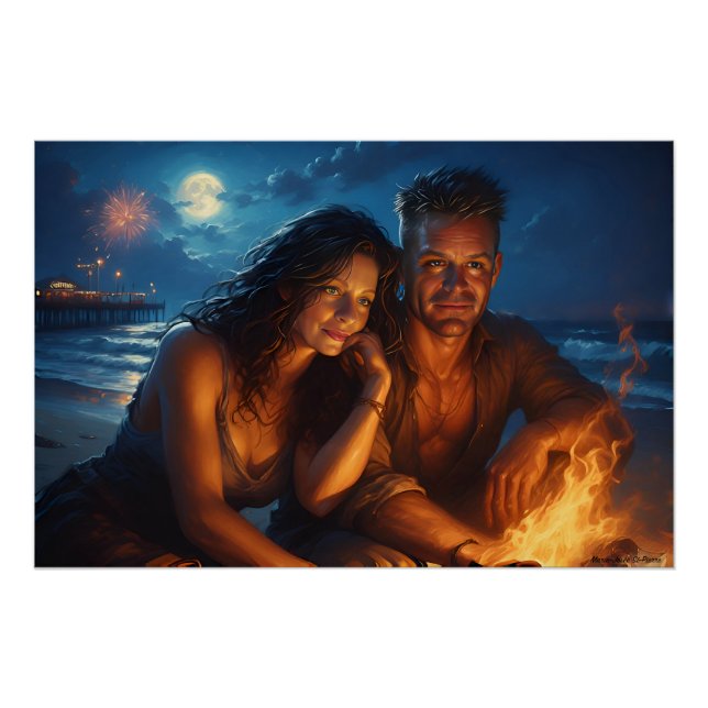 Under A Moonlit Sky Poster (Vorderseite)