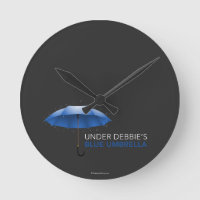 Under Debbie's Blue Umbrella