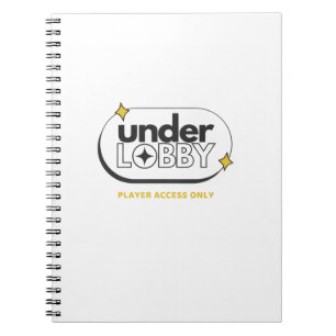 Under Lobby Spielerzugang Design Notizblock