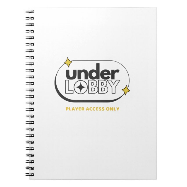 Under Lobby Spielerzugang Design Notizblock (Vorderseite)